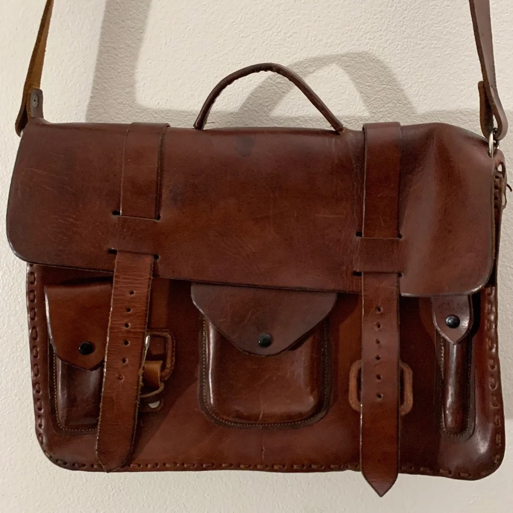 Mexican Leather Satchel Bag